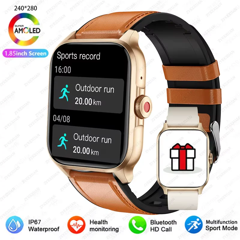 1.85” Bluetooth Calling, Blood Oxygen & Heart Rate Monitor, 100+ Sports Modes, IP68 Waterproof Fitness Tracker - Image 10