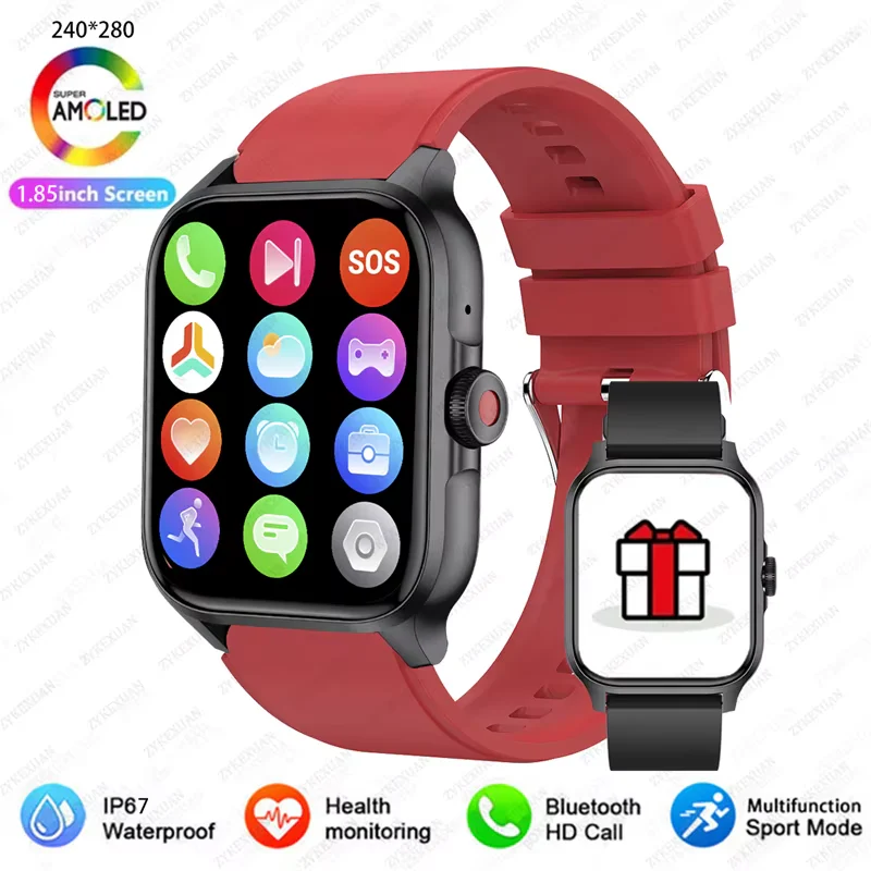 1.85” Bluetooth Calling, Blood Oxygen & Heart Rate Monitor, 100+ Sports Modes, IP68 Waterproof Fitness Tracker - Image 12