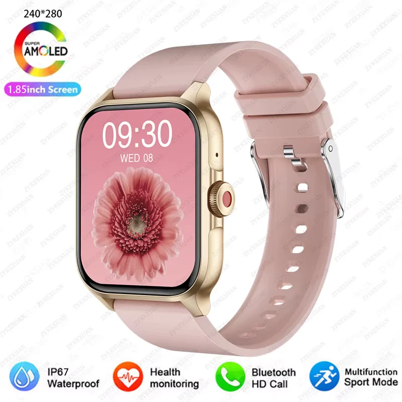 1.85” Bluetooth Calling, Blood Oxygen & Heart Rate Monitor, 100+ Sports Modes, IP68 Waterproof Fitness Tracker - Image 14