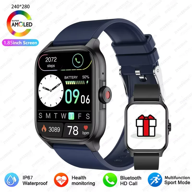 1.85” Bluetooth Calling, Blood Oxygen & Heart Rate Monitor, 100+ Sports Modes, IP68 Waterproof Fitness Tracker - Image 15