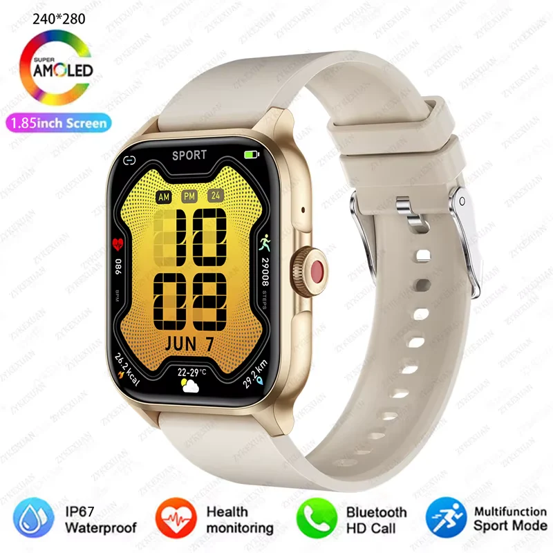 1.85” Bluetooth Calling, Blood Oxygen & Heart Rate Monitor, 100+ Sports Modes, IP68 Waterproof Fitness Tracker - Image 17