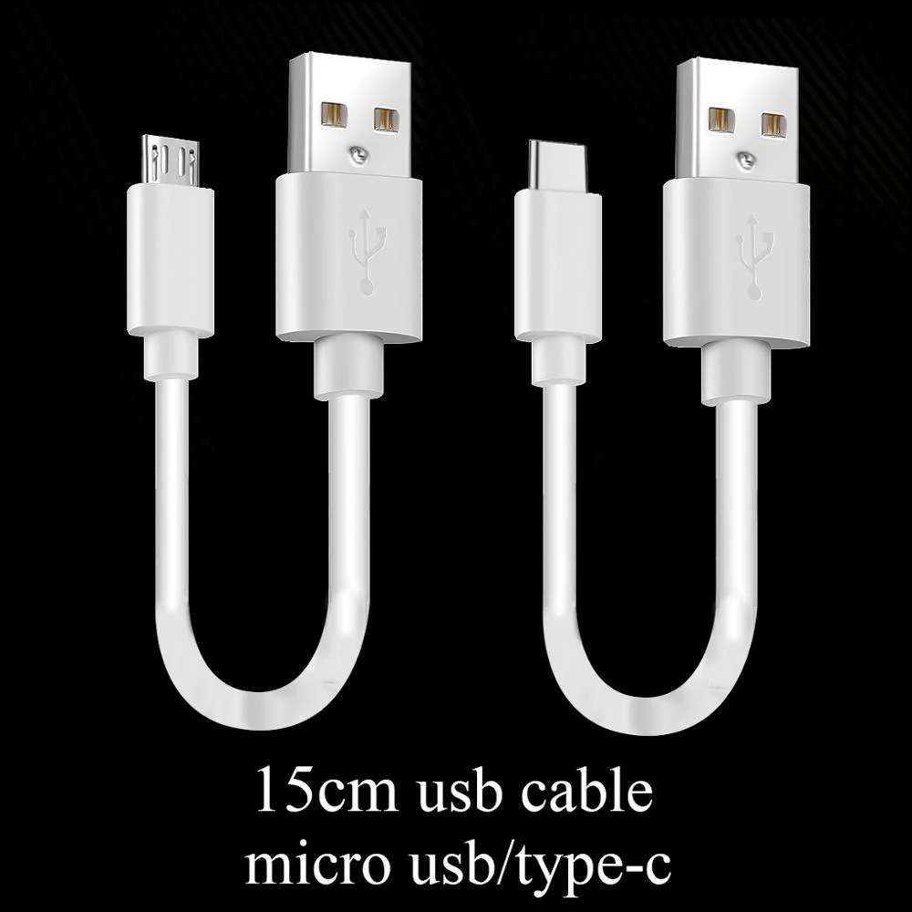 15cm Short USB Fast Charging Cable – Type-C & Micro USB for Android, Samsung, Huawei, Xiaomi, LG - Image 4