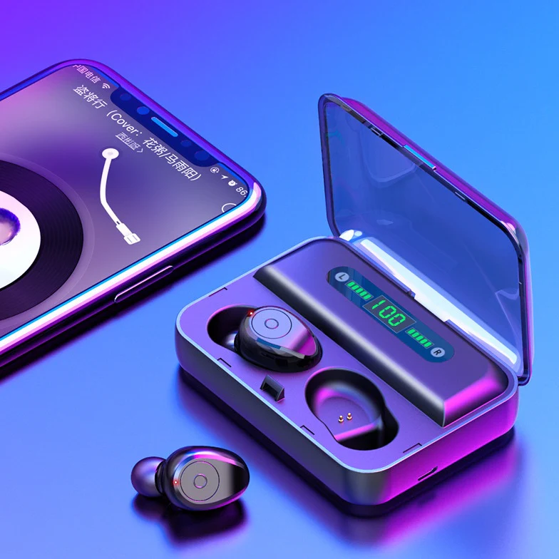 2-in-1 Bluetooth Earbuds with Charging Case & Phone Stand – Wireless & Multifunctional - Image 5