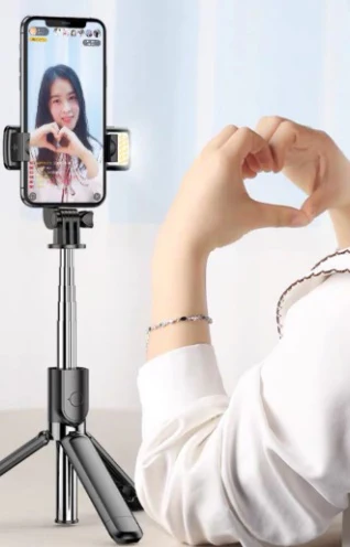 3-in-1 Bluetooth Selfie Stick Tripod with Remote – Compatible with Apple & More - Image 10