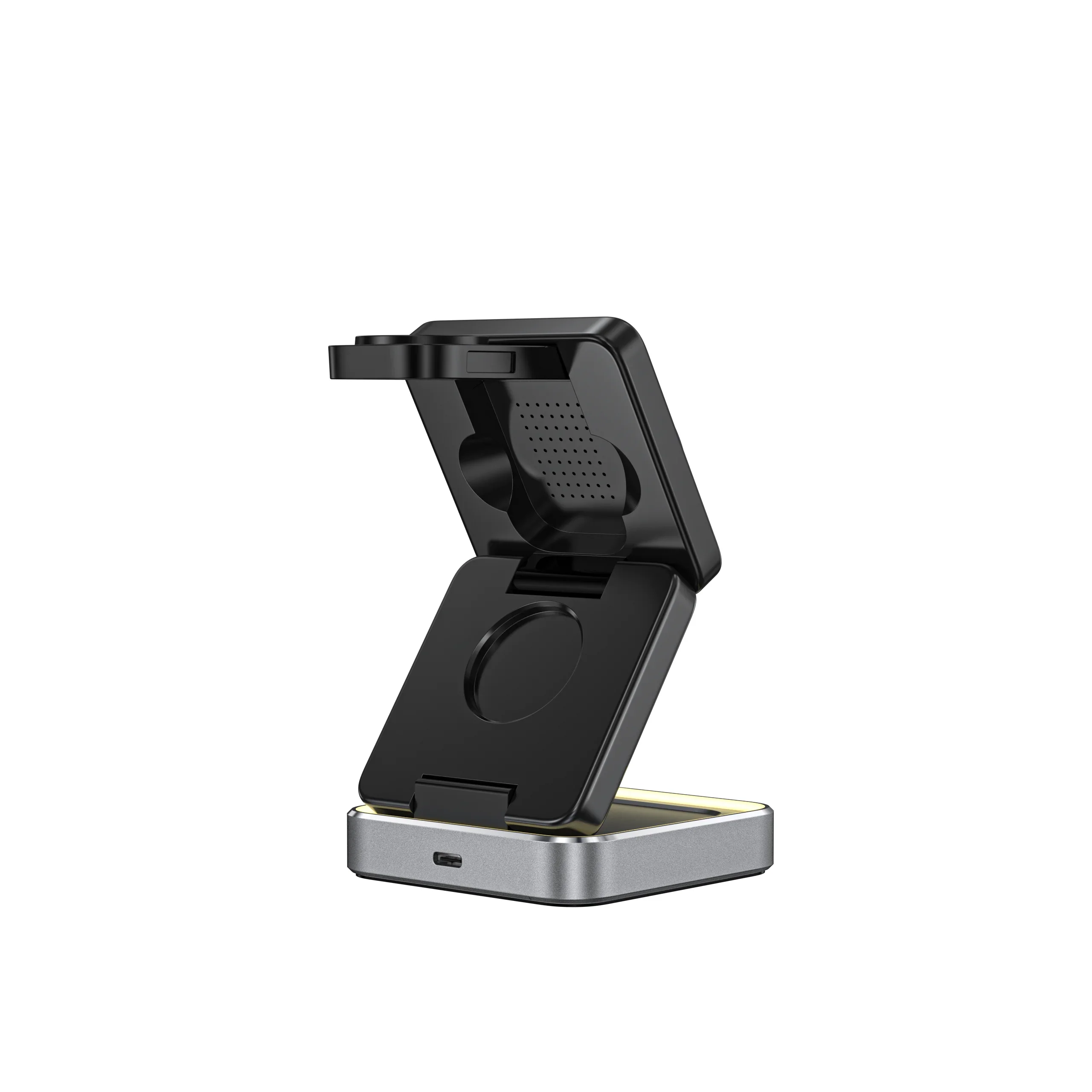 Magnetic 3-in-1 Folding Wireless Charger β Fast Charging Dock for iPhone 12β15, Apple Watch & TWS Earbuds - Image 6