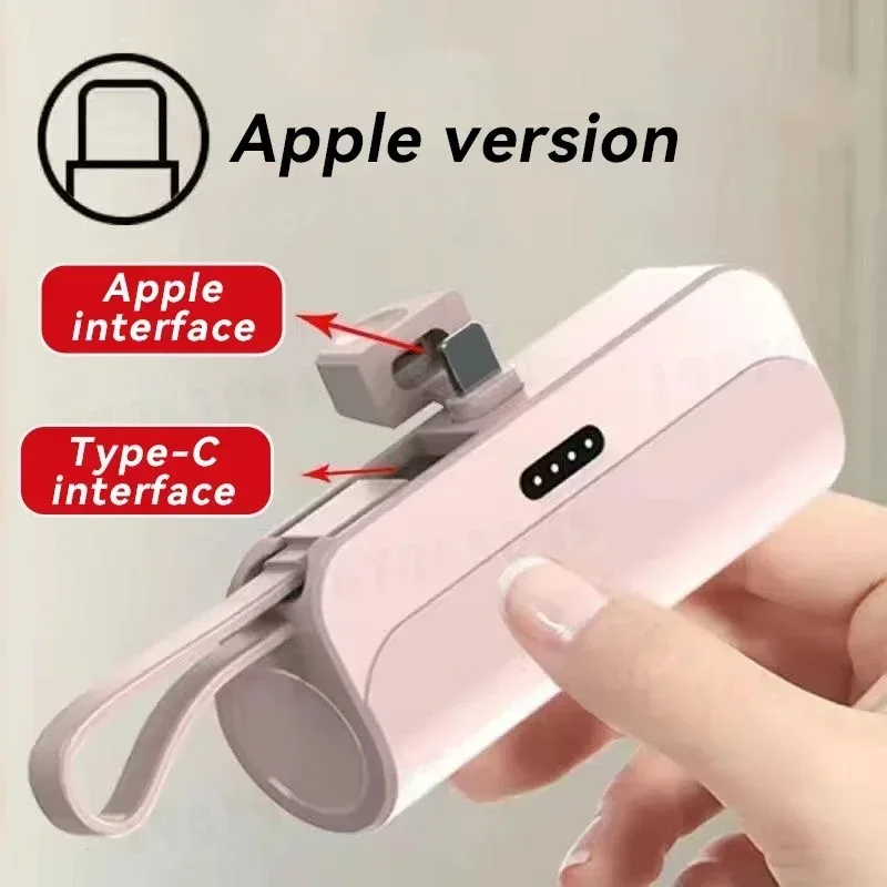 5000mAh Mini 2-in-1 Fast Power Bank – Compact External Battery for iPhone and Type-C Devices - Image 15
