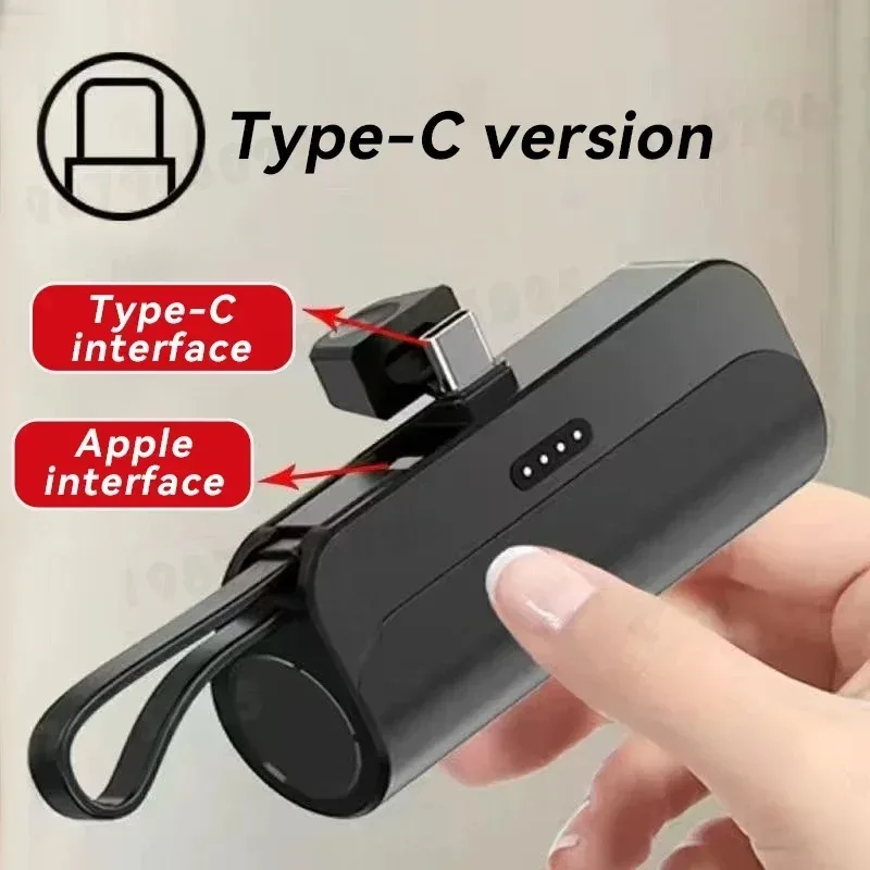 5000mAh Mini 2-in-1 Fast Power Bank – Compact External Battery for iPhone and Type-C Devices - Image 17