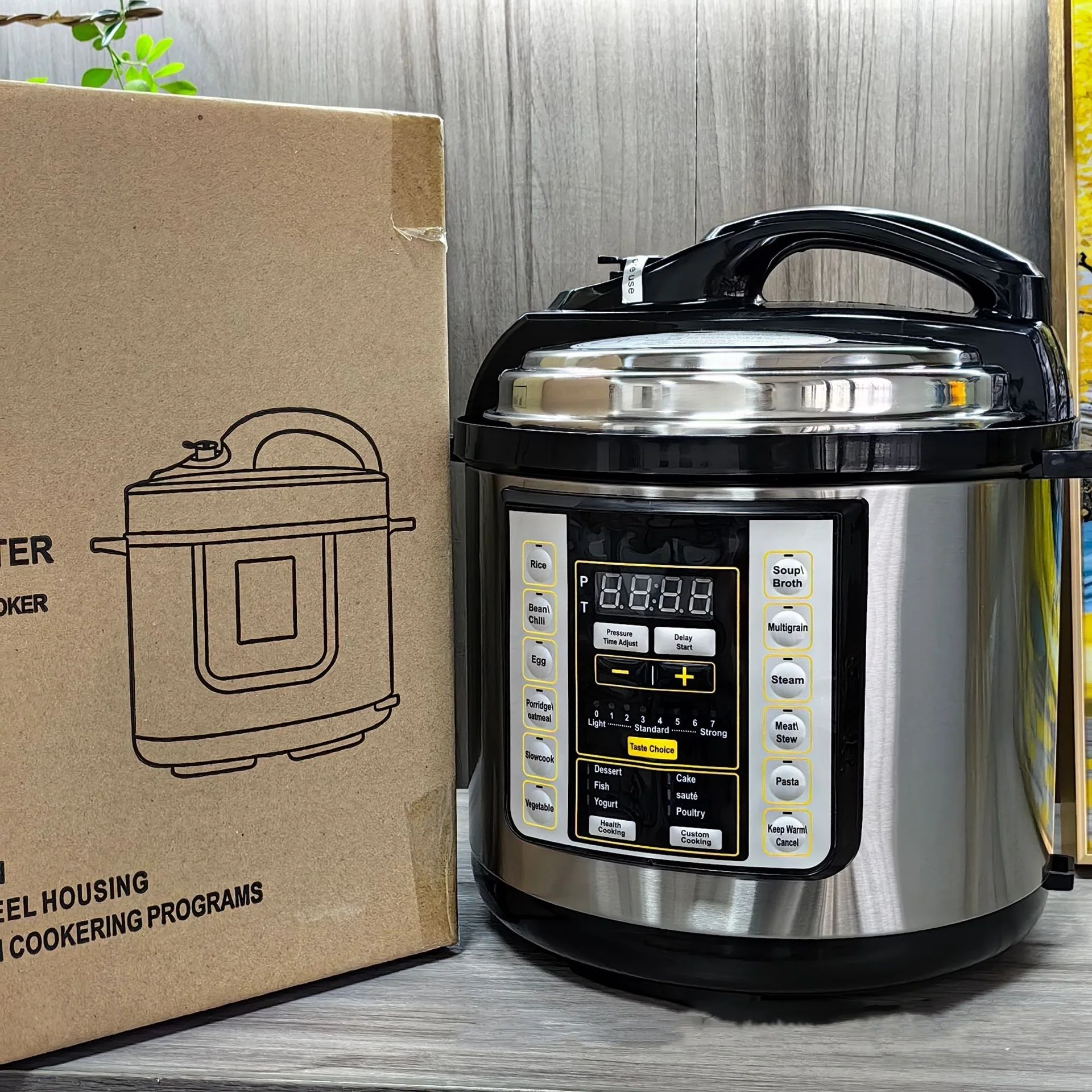 6L Electric Pressure Cooker Multi-functional Large Capacity Rice Cooker - Image 4