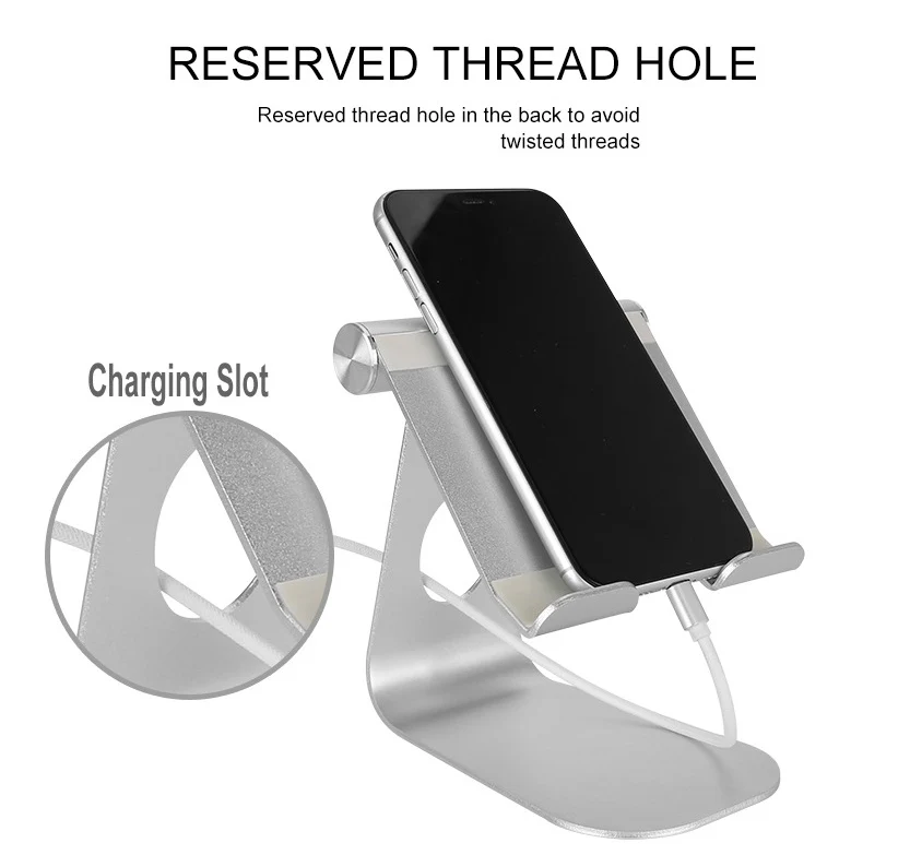 Adjustable Tablet & Phone Stand – Compatible with iPad, Mini Tablets & Smartphones – Desk Mount Holder - Image 4