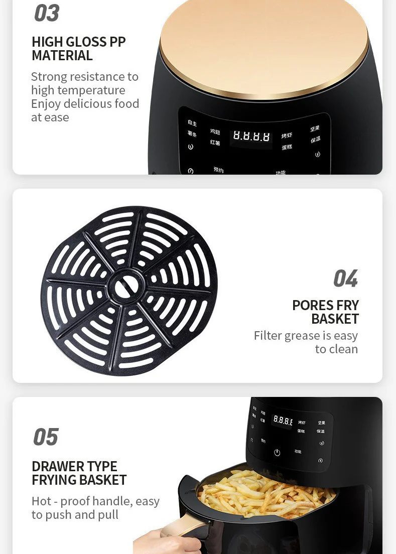 Air Fryer Smart Touch Home Electric Fryer - Image 5