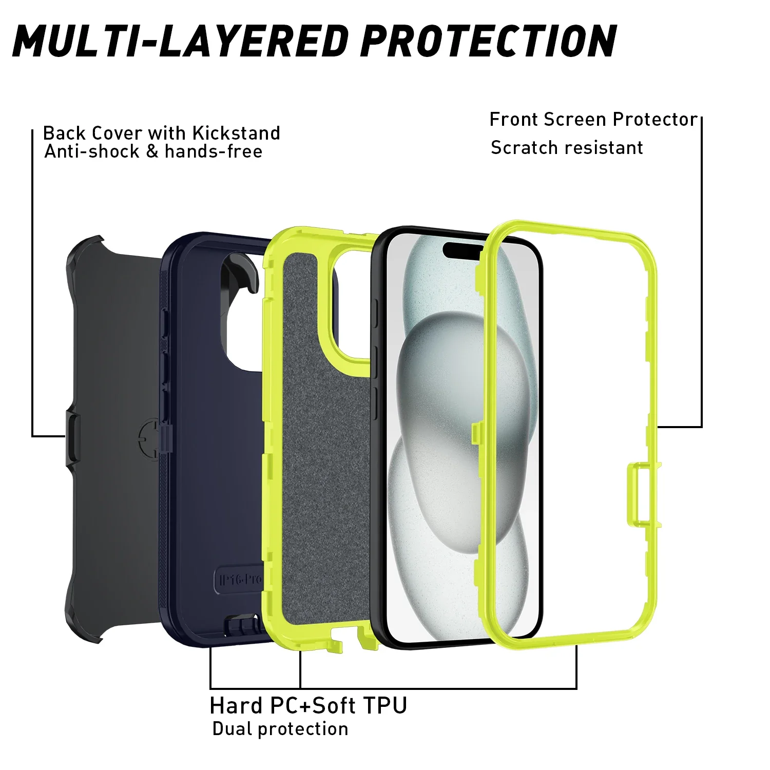 Armor Shockproof Defender Case for iPhone – Ultimate Protection for Your Device - Image 4