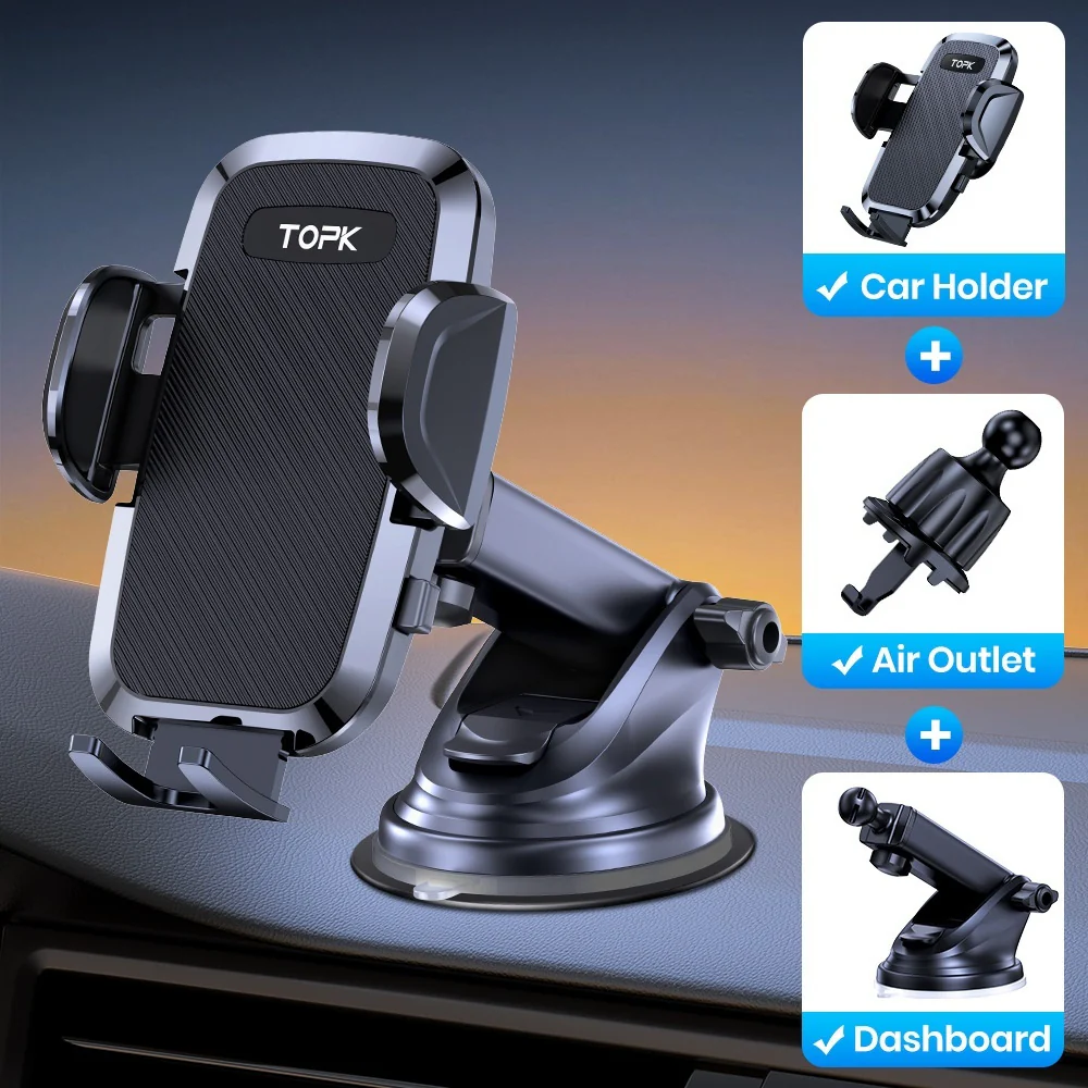 Car Navigator Phone Holder – Rotating Vent Mount with Secure Hook Grip - Image 11