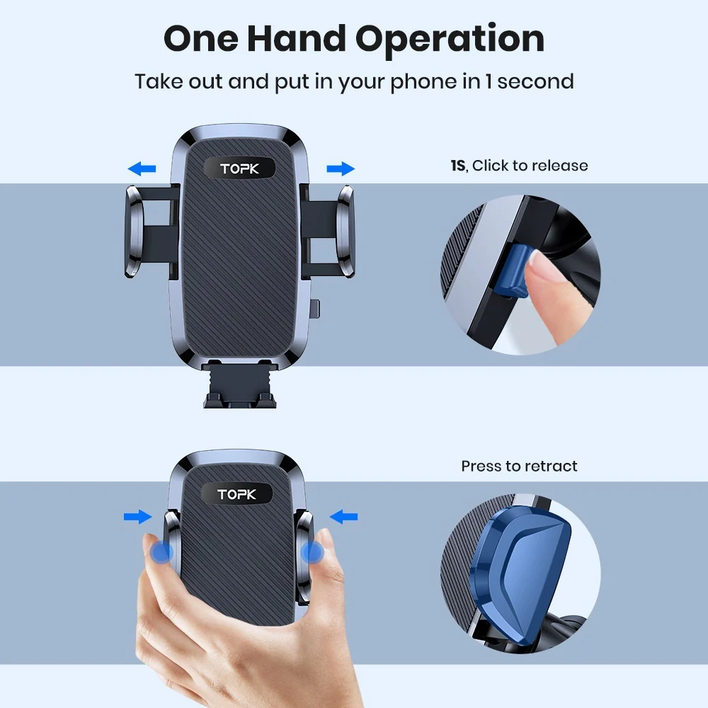 Car Navigator Phone Holder – Rotating Vent Mount with Secure Hook Grip - Image 5