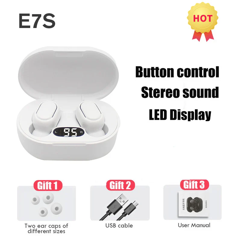 E7S TWS Bluetooth Earphones – Waterproof Sports Earbuds with Noise Cancellation - Image 13
