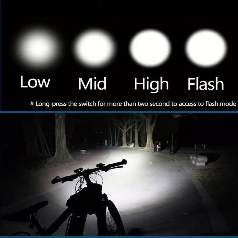 F3 light USB bicycle headlights 3 t6 mountain bike rechargeable light LED lights professional riding bike lights - Image 5