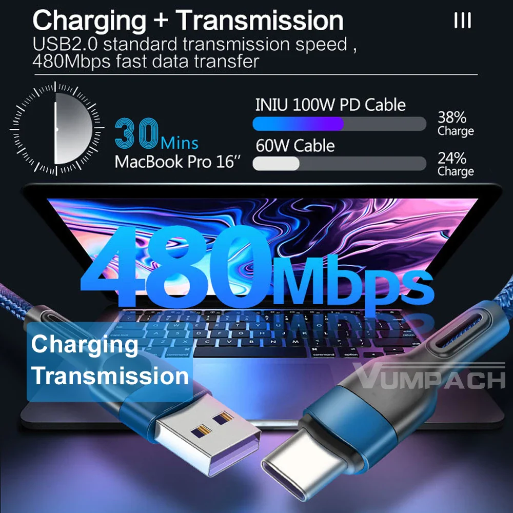 5A Fast USB-A to USB-C Charging Cable – High-Speed Data Cable for Samsung S21, Xiaomi, Vivo, iPhone 15/16, Huawei - Image 5