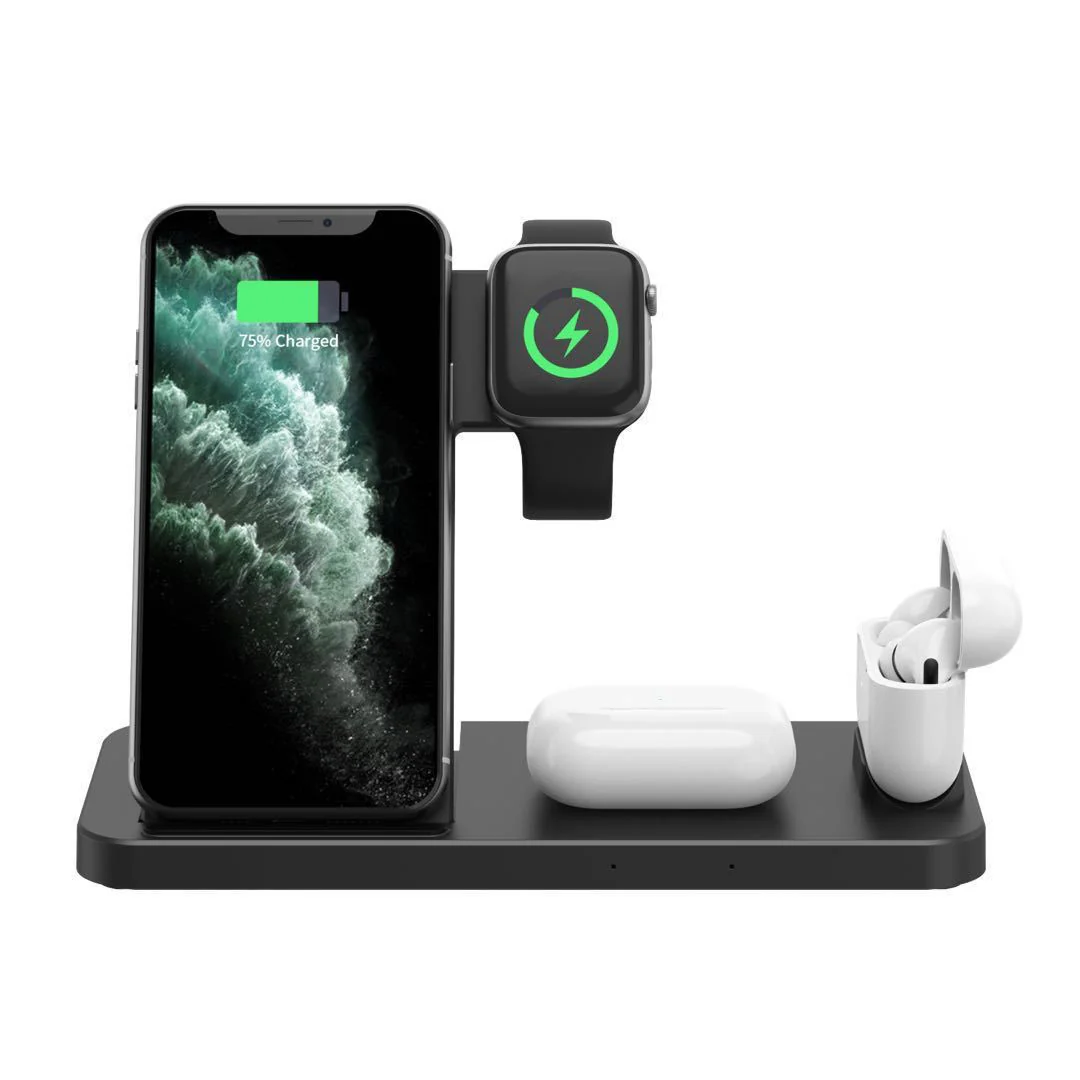Fdgao 15W 4-in-1 Wireless Charging Station – Fast Desktop Charger for Phone, Apple Watch & AirPods - Image 10