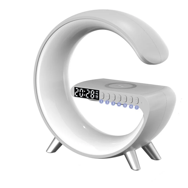 G Shaped LED Lamp Bluetooth Speake Wireless Charger Atmosphere Lamp App Control For Bedroom Home Decor - Image 7