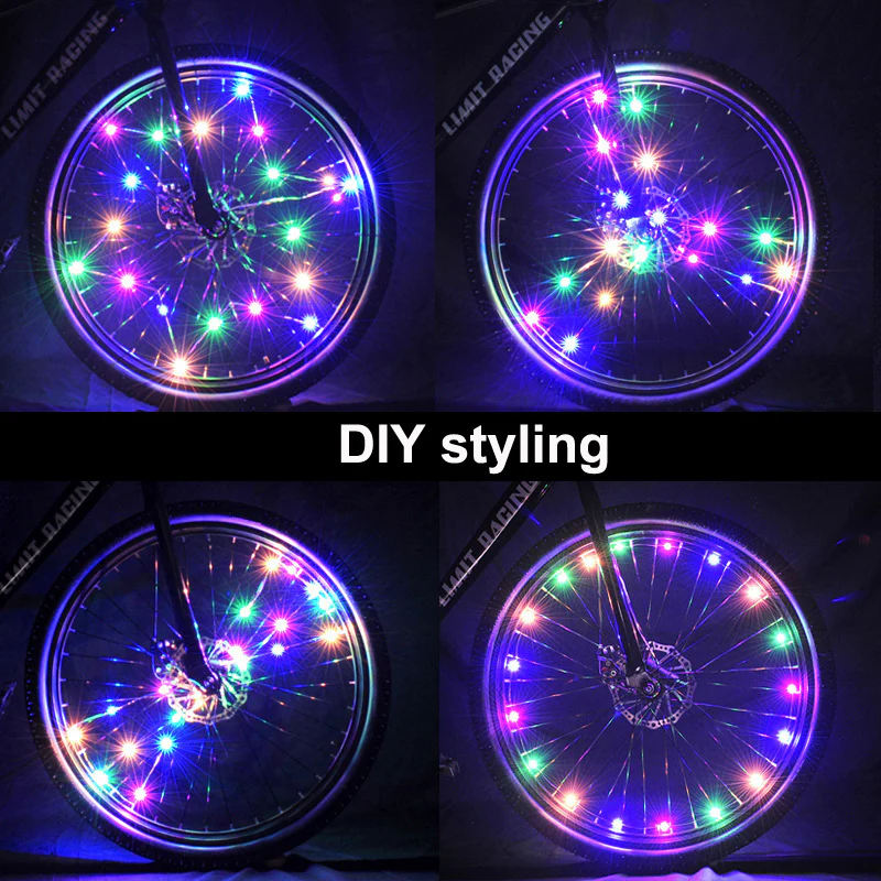 Glowing LED Bicycle Wheel Light Cycling Accessories - Image 2