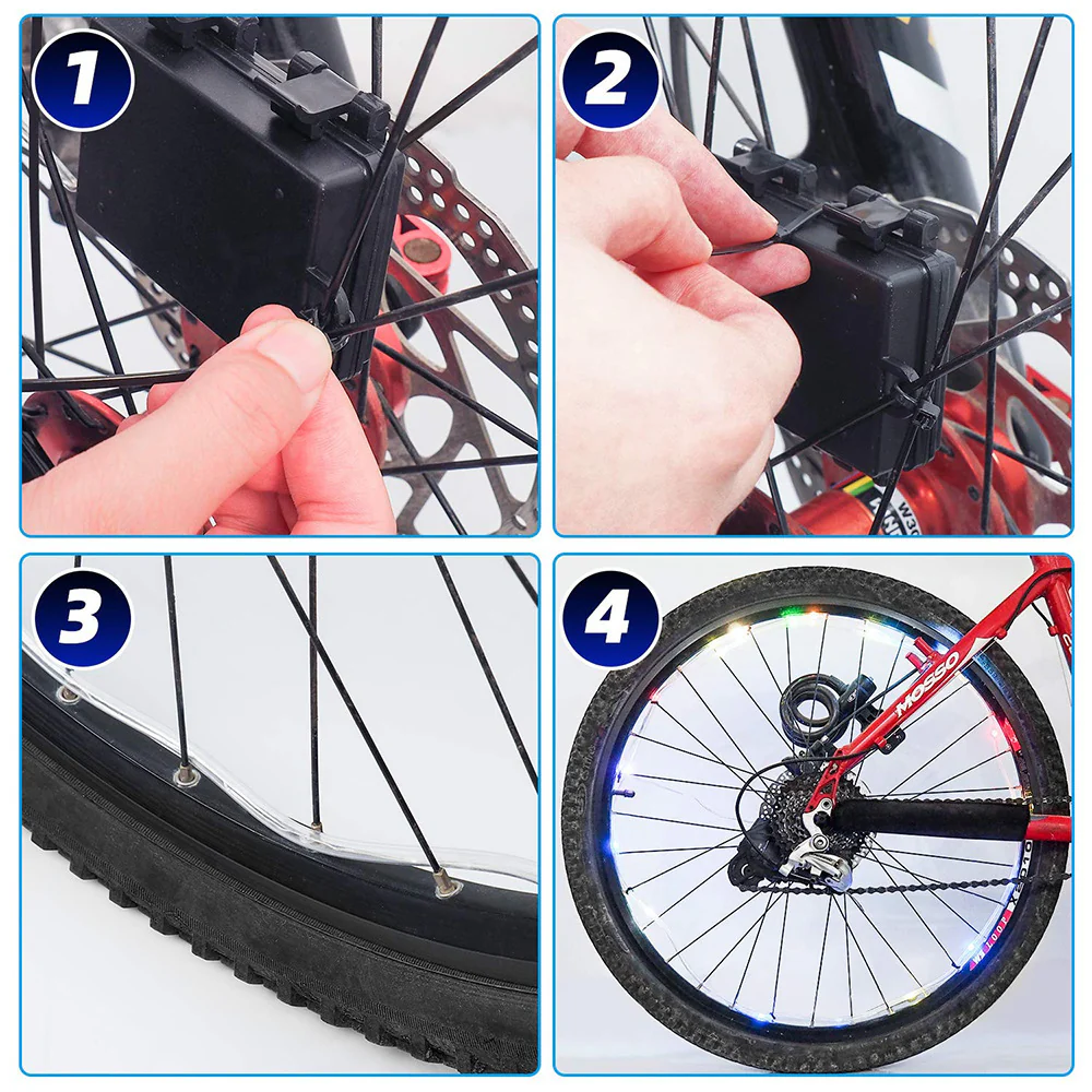 Glowing LED Bicycle Wheel Light Cycling Accessories - Image 3