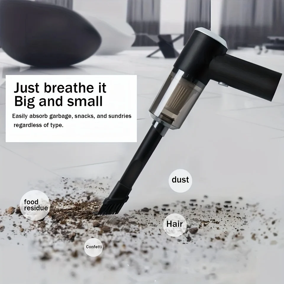 High-Power Cordless Portable Car Vacuum Cleaner Rechargeable Handheld for Easy Cleaning of Car, Home & Small Spaces - Image 11
