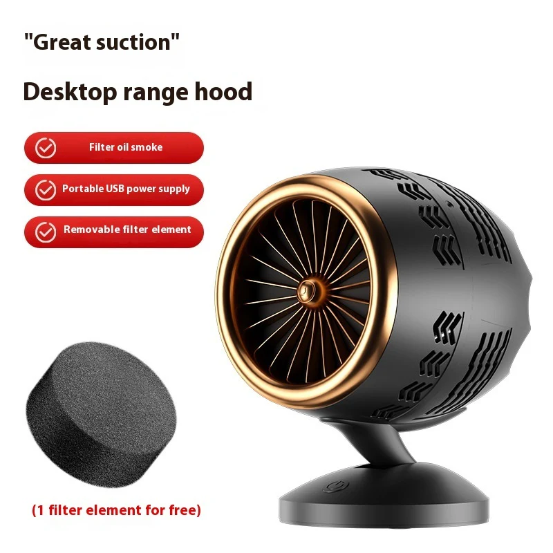 Household Portable Small Desktop Kitchen Ventilator - Image 6