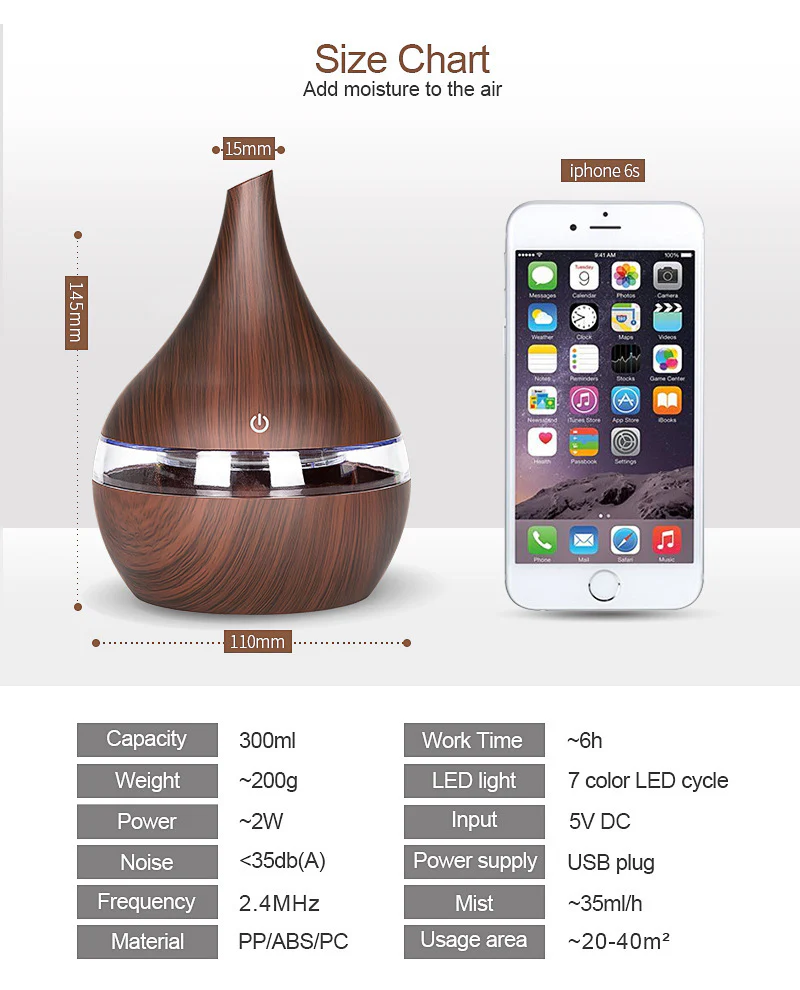 Relax & Refresh with the LED Essential Oil Diffuser – Aromatherapy & Ambiance in One - Image 4