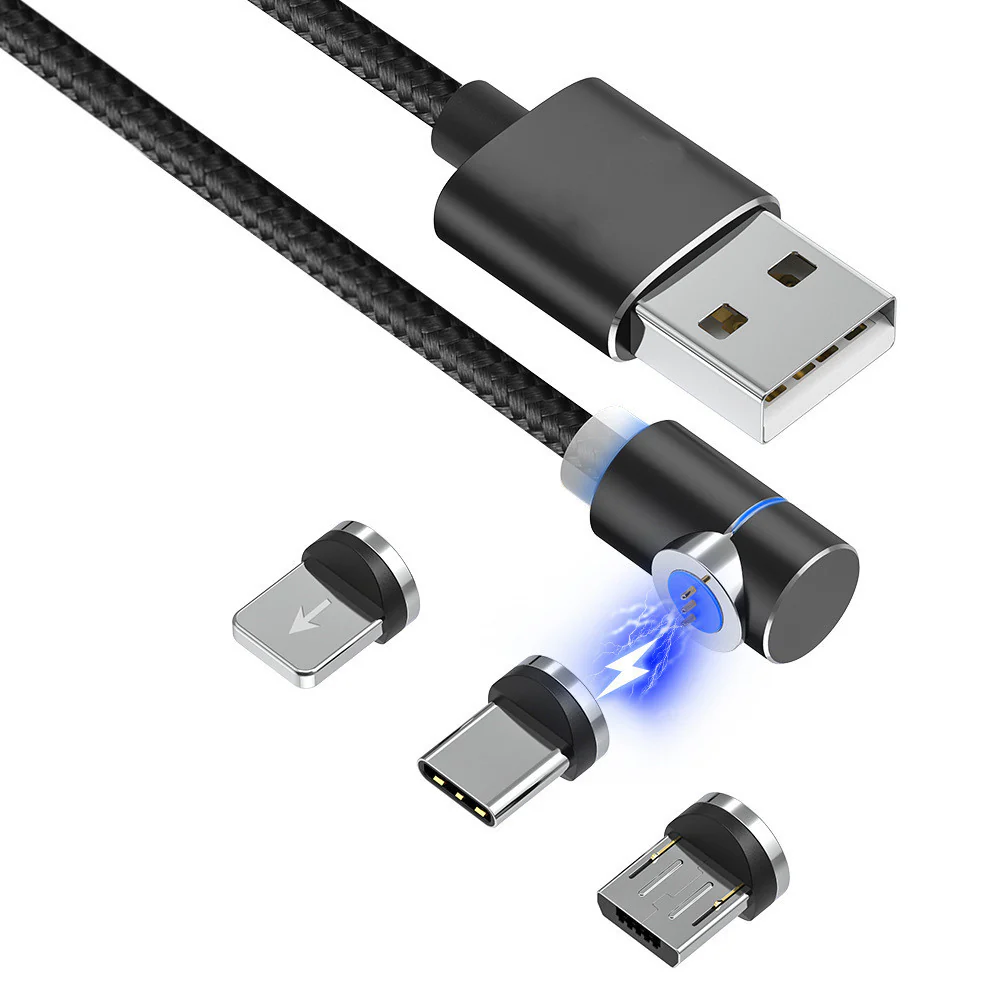 Magnetic LED USB & USB-C Charging Cable with Magnetic Connector - Image 3
