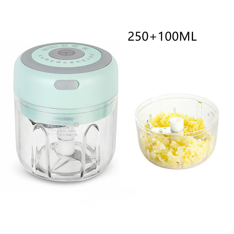 Mini Electric Garlic Chopper USB Charging Ginger Masher Machine Sturdy Durable Chili Vegetable Crusher Kitchen Tool - Image 9