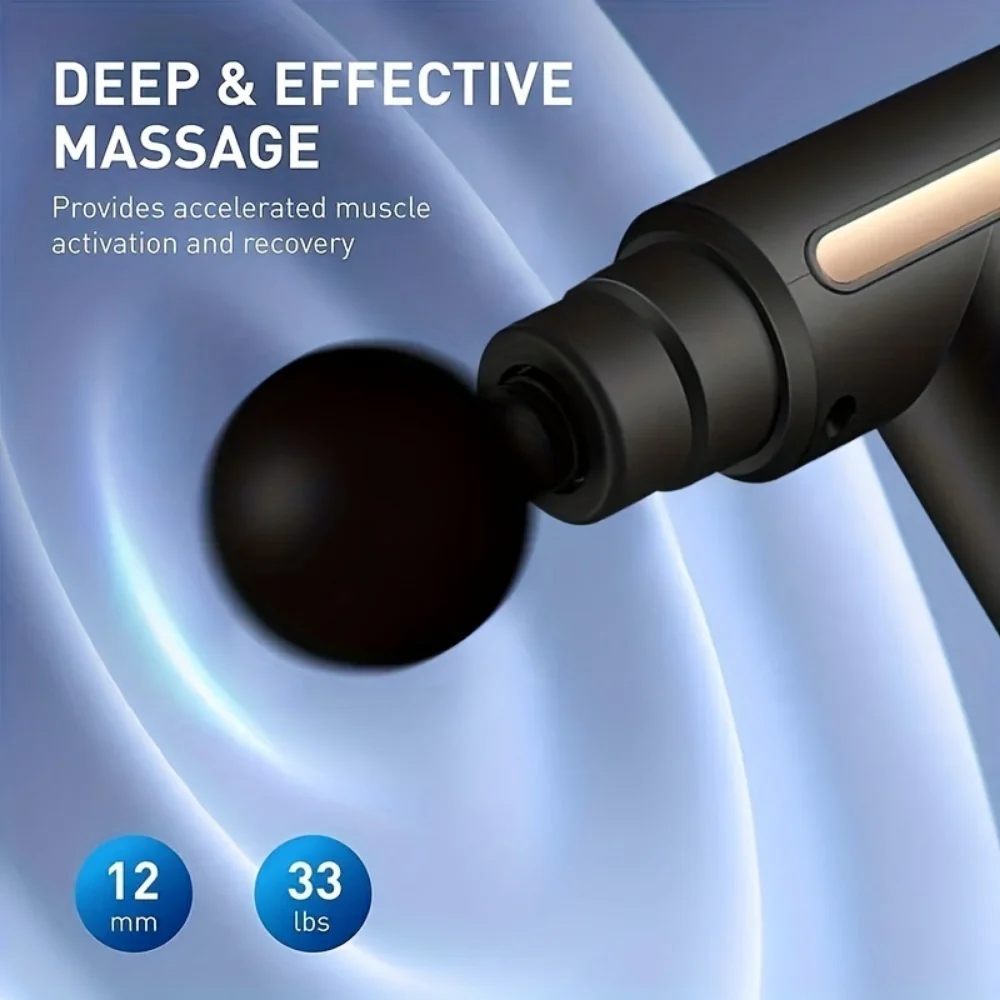 Portable Mini Fascia Gun – USB Rechargeable Muscle Relaxer Massage Gun - Image 3