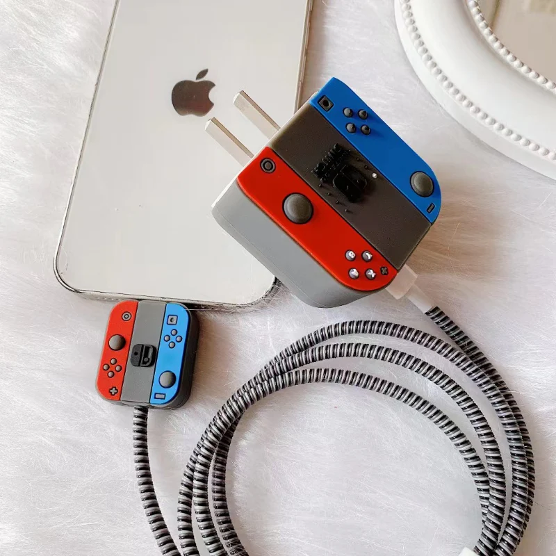 Retro Cute Cartoon Silicone Charger Protective Case – Adorable Protection for iPhone 18W-20W Fast Chargers - Image 10
