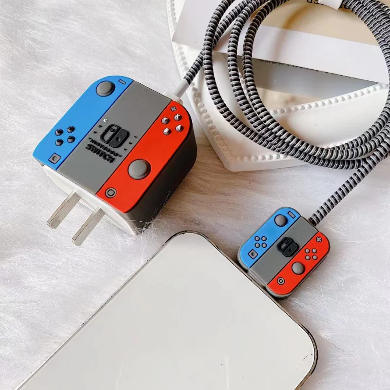 Retro Cute Cartoon Silicone Charger Protective Case – Adorable Protection for iPhone 18W-20W Fast Chargers - Image 11