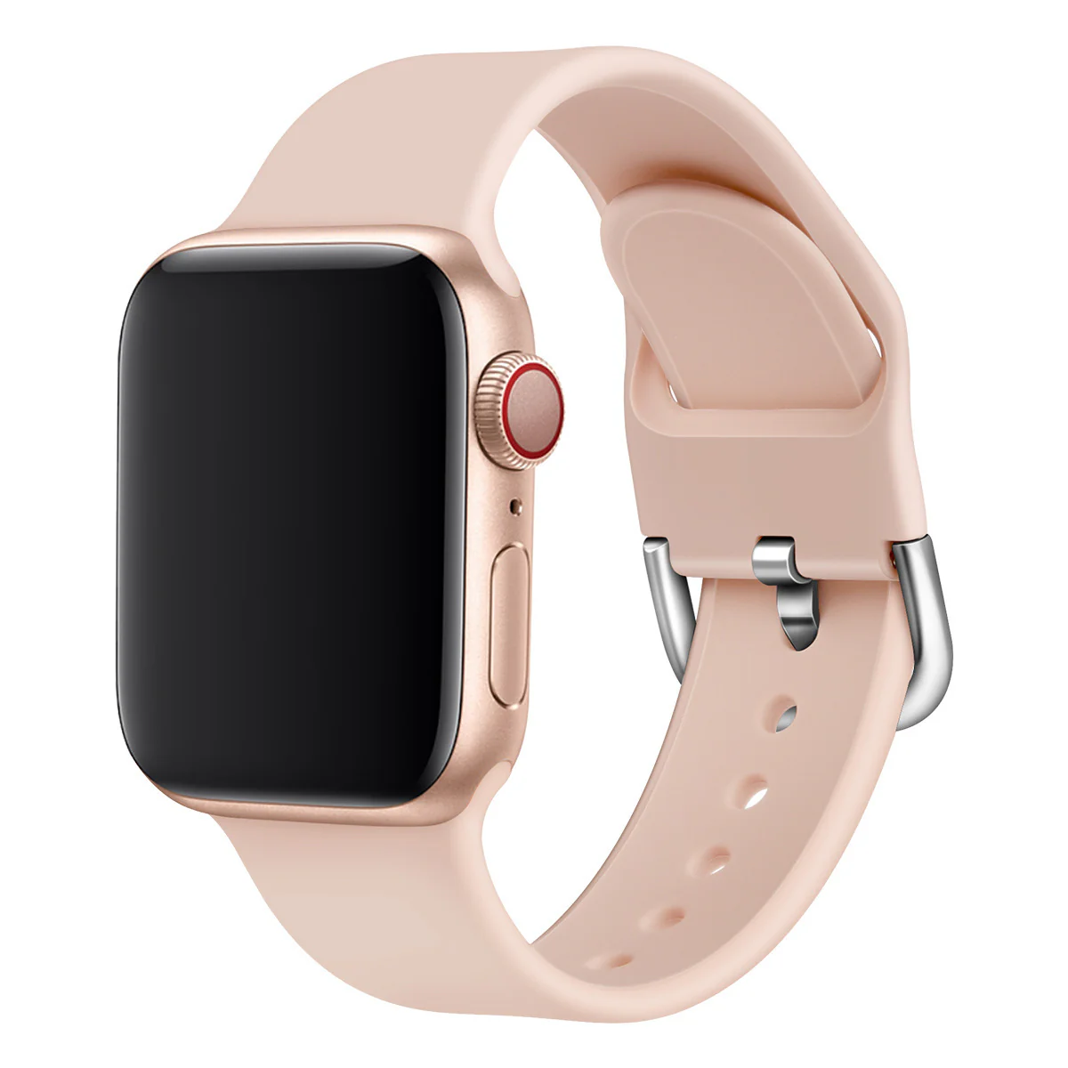 Solid Color Silicone Watch Strap with Durable Buckle – Comfortable & Stylish Replacement Band - Image 3
