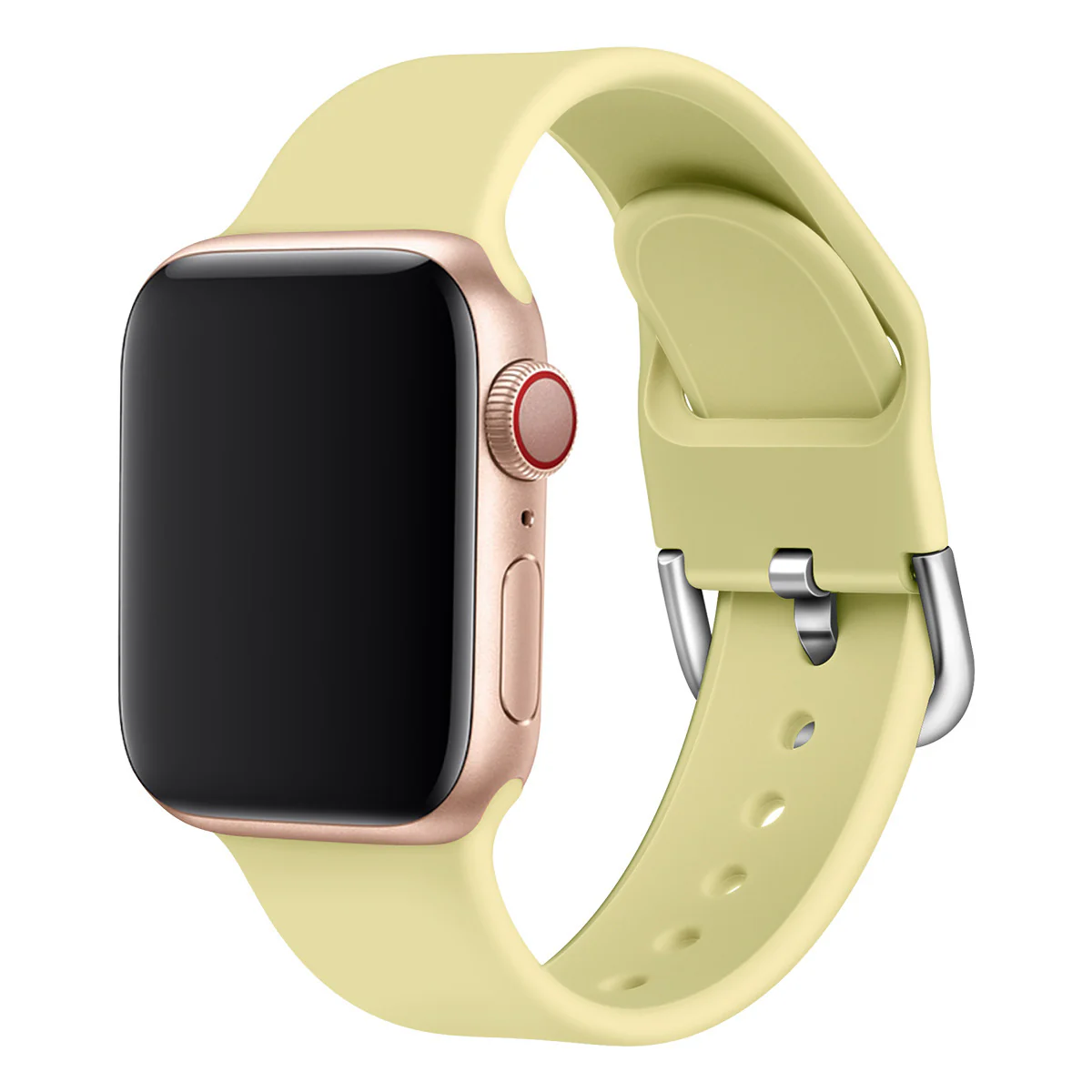 Solid Color Silicone Watch Strap with Durable Buckle – Comfortable & Stylish Replacement Band - Image 9