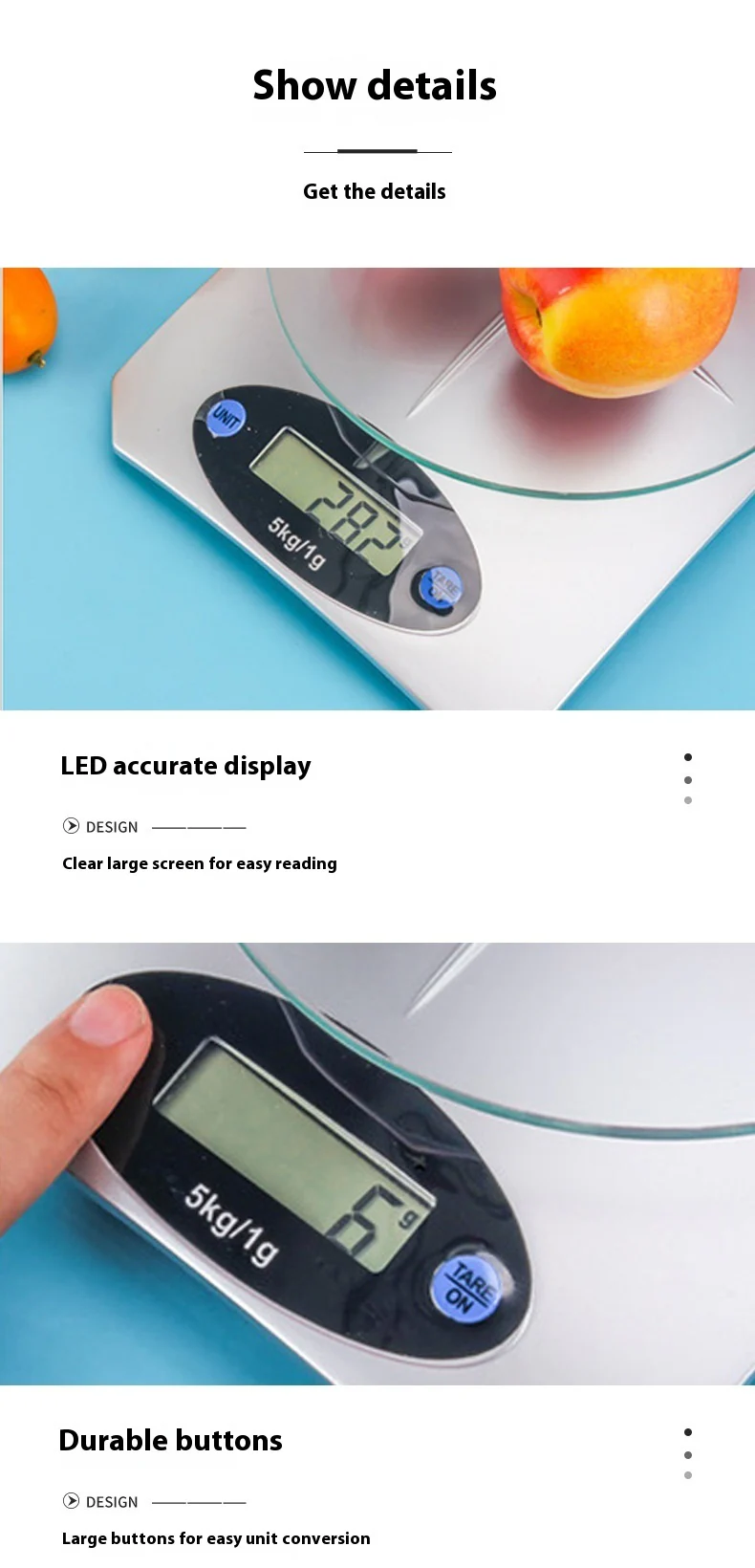 Simple Mini Kitchen Electronic Scale - Image 8