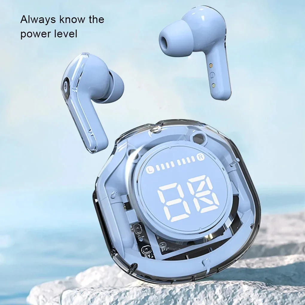 TWS Air39 Wireless Bluetooth Earphones – Transparent HiFi Stereo Sound with LED Power Display - Image 7