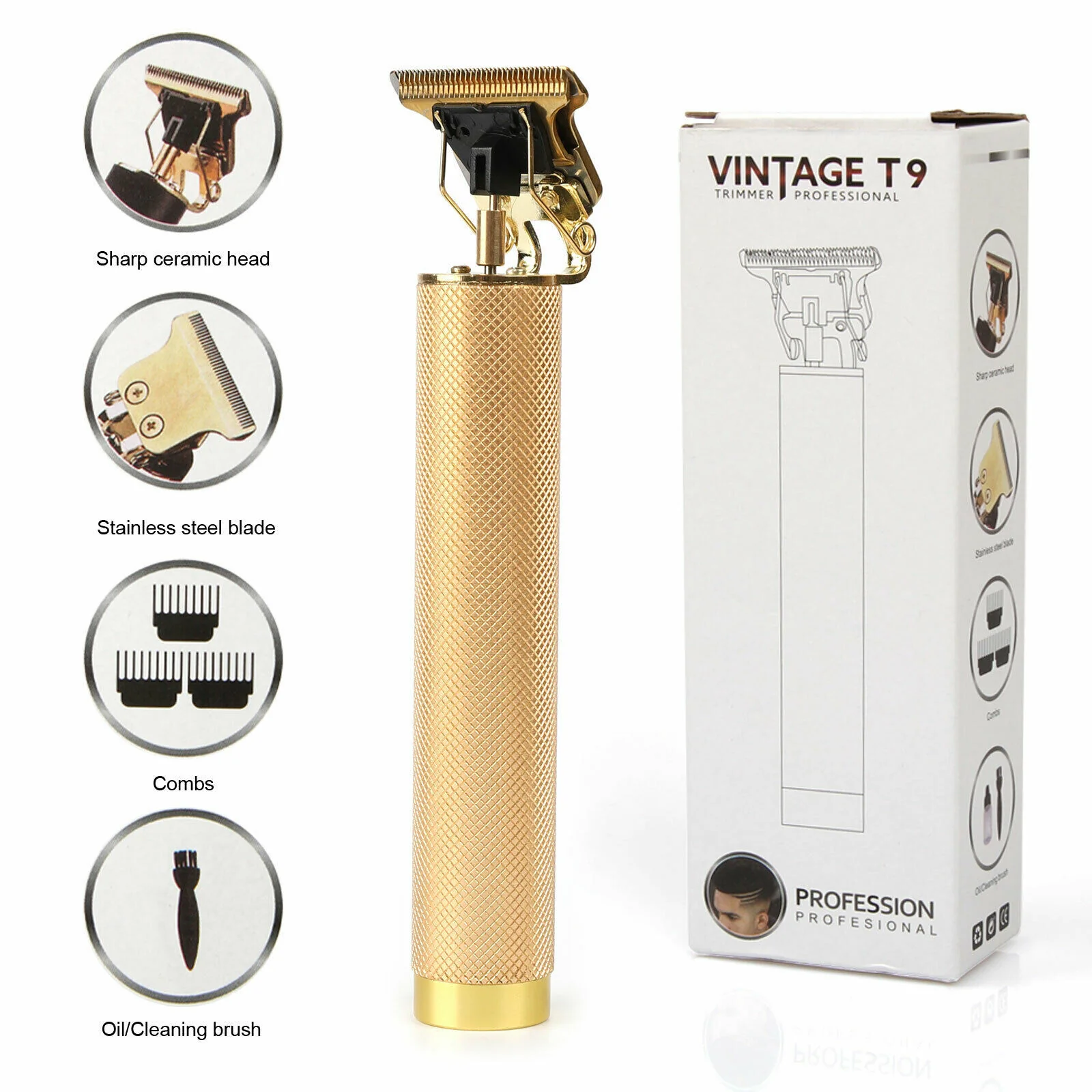 Rechargeable USB Electric Hair Clippers & Beard Trimmer – Professional Men's Grooming Tool - Image 8