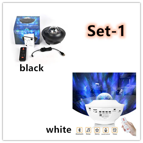 USB Starlight Music Projector – 360° Rotating LED Starry Sky with Bluetooth & Remote Control - Image 5