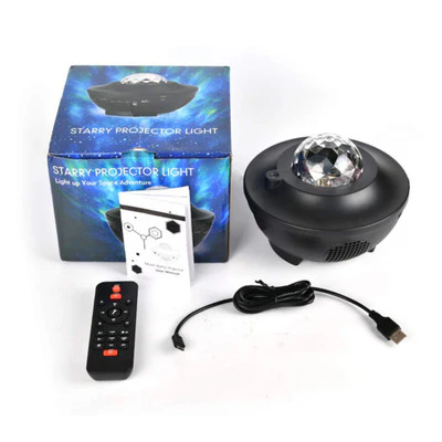 USB Starlight Music Projector – 360° Rotating LED Starry Sky with Bluetooth & Remote Control - Image 6