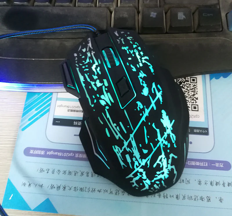 Wired Gaming Mouse 5500DPI – 7-Button RGB LED USB Optical Mouse - Image 3