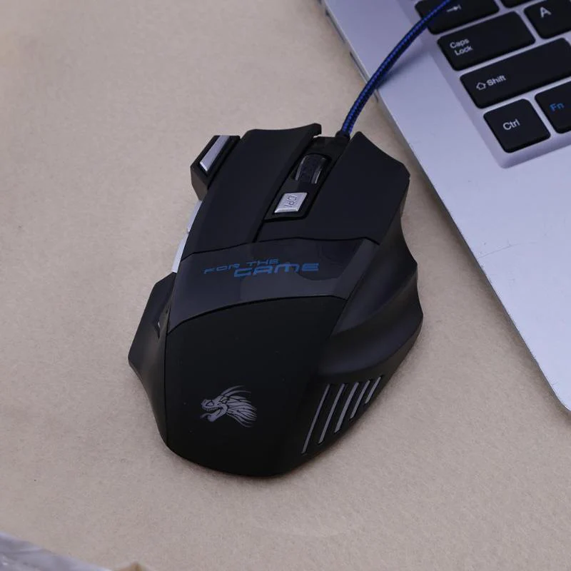 Wired Gaming Mouse 5500DPI – 7-Button RGB LED USB Optical Mouse - Image 5