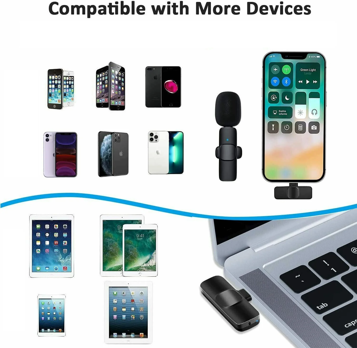 Wireless Lavalier Microphone for iPhone & iPad – Ideal for Vlogs & Podcasts - Image 4