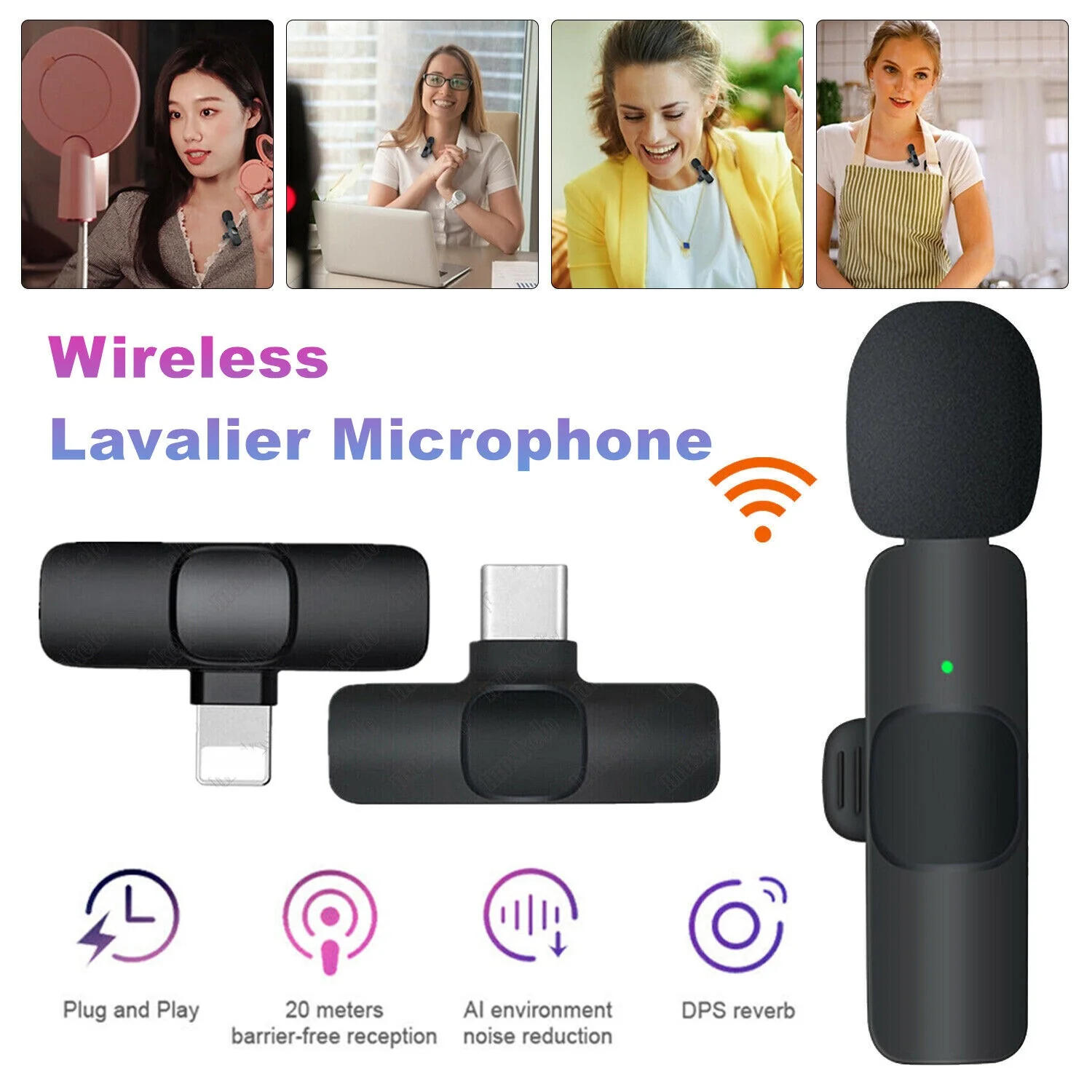 Wireless Lavalier Microphone for iPhone & iPad – Ideal for Vlogs & Podcasts - Image 8