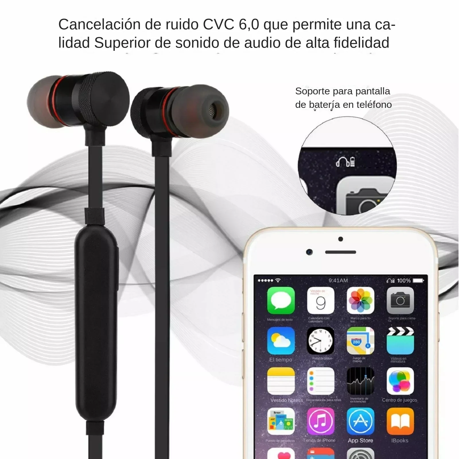 XT 6 Wireless Bluetooth 5.0 Headphones Neckband Magnetic Earphones TWS Stereo Sports Running Earbuds With Mic for All Smartphone - Image 4