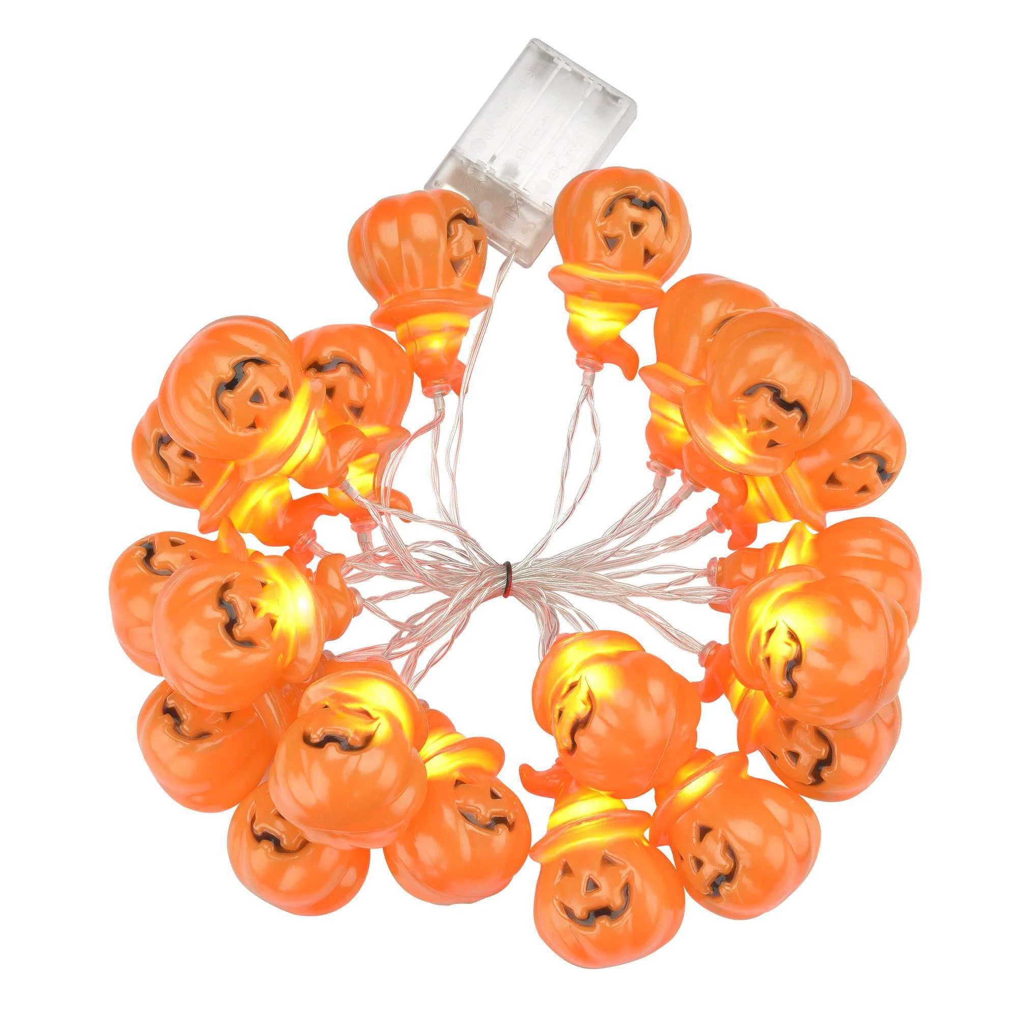 10ft Pumpkin Halloween LED String Lights - Image 3