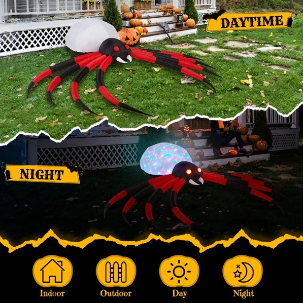 11.8ft Crawling Spider Halloween Inflatable - Image 4