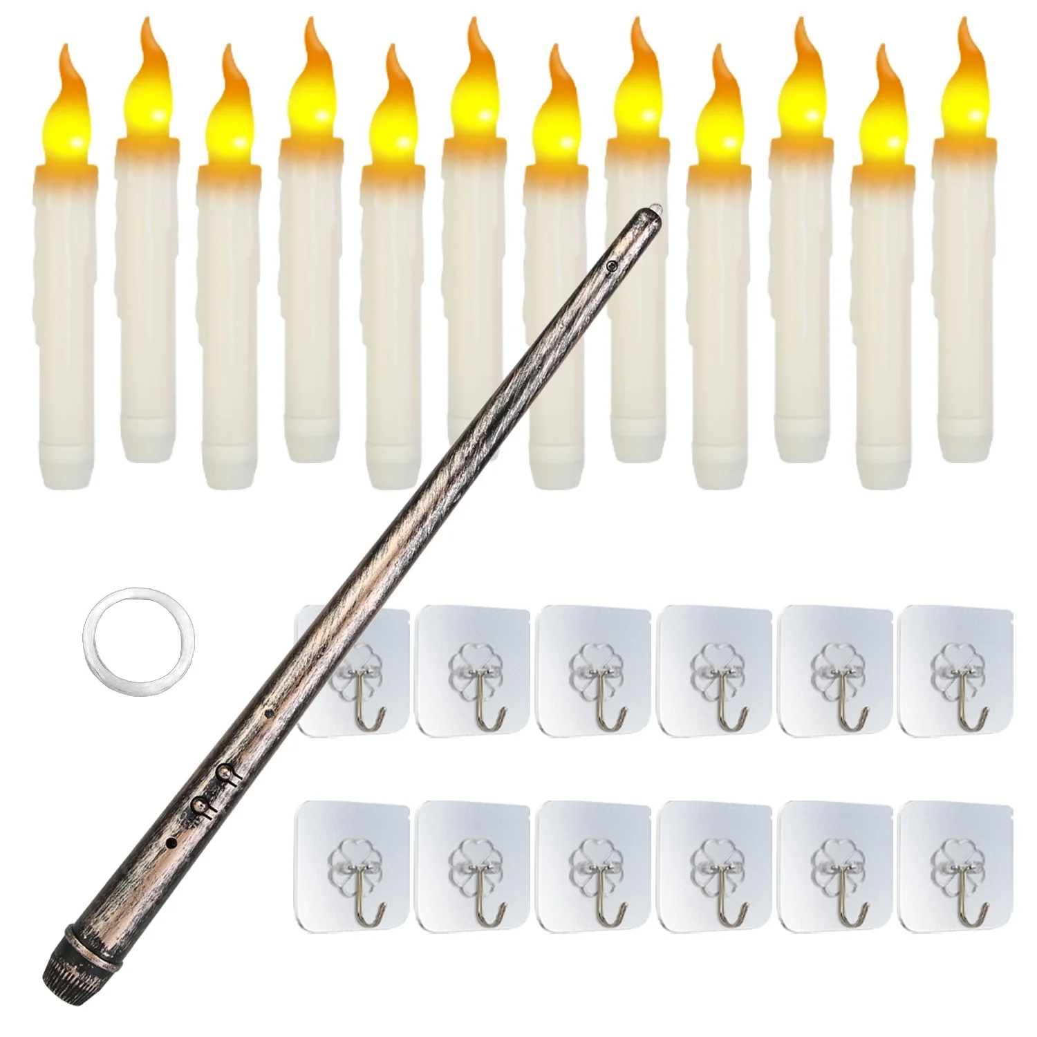 12-Piece Floating Candle Halloween Decor - Image 8
