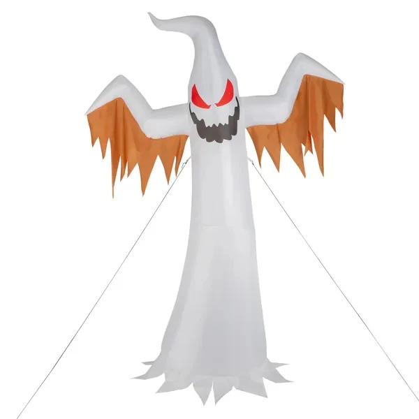 12ft Ghost Flames Red Eyes Halloween Inflatable - Image 2