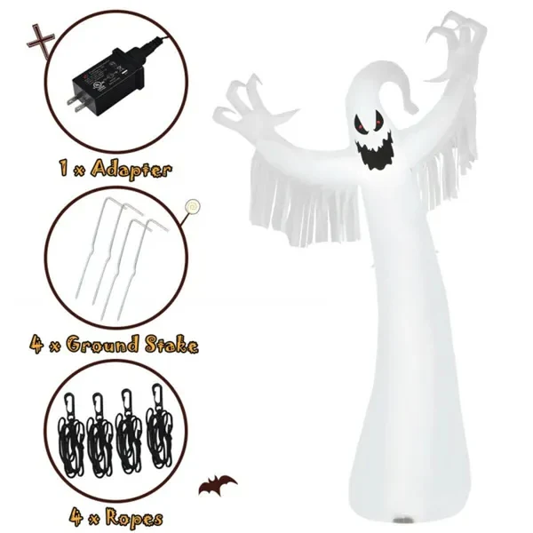 12ft Spooky Ghost Halloween Inflatable - Image 3