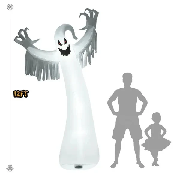 12ft Spooky Ghost Halloween Inflatable - Image 5